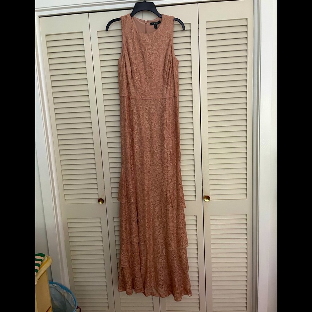 Lauren Floral Lace Ruffled Dress